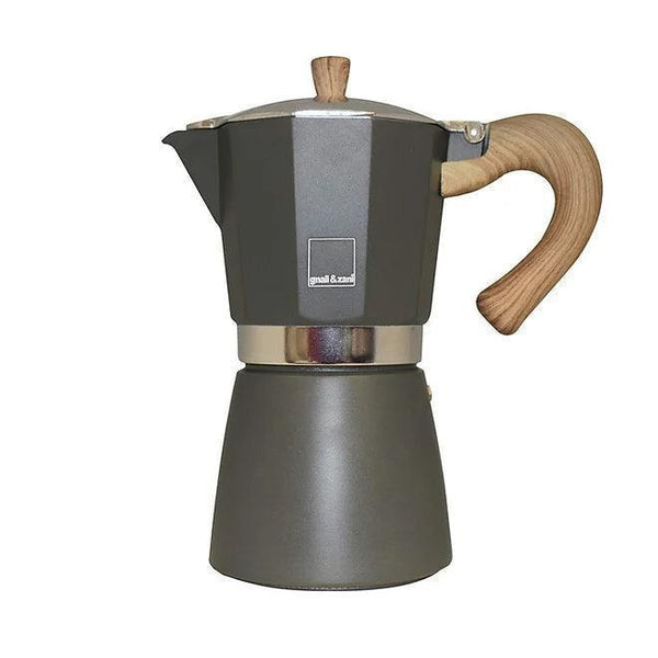 gnali & zani Venezia - Espresso Moka Maker in Grey - 3 or 6 Cups gnali & zani Venezia - Espresso Moka Maker in Grey - 3 or 6 Cups