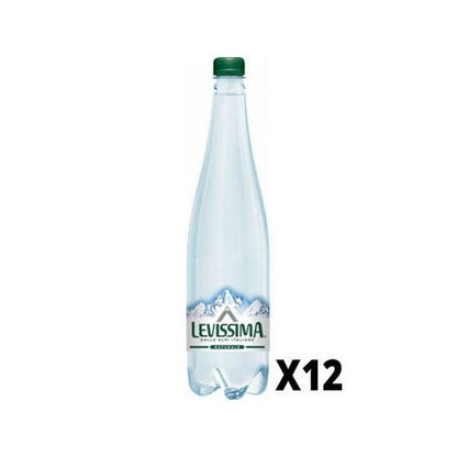 Levissima Natural Mineral Water, 1LTR x 12 Bottles Pack (Best Before 30-06-2025) - Caffe' Buongiorno Store