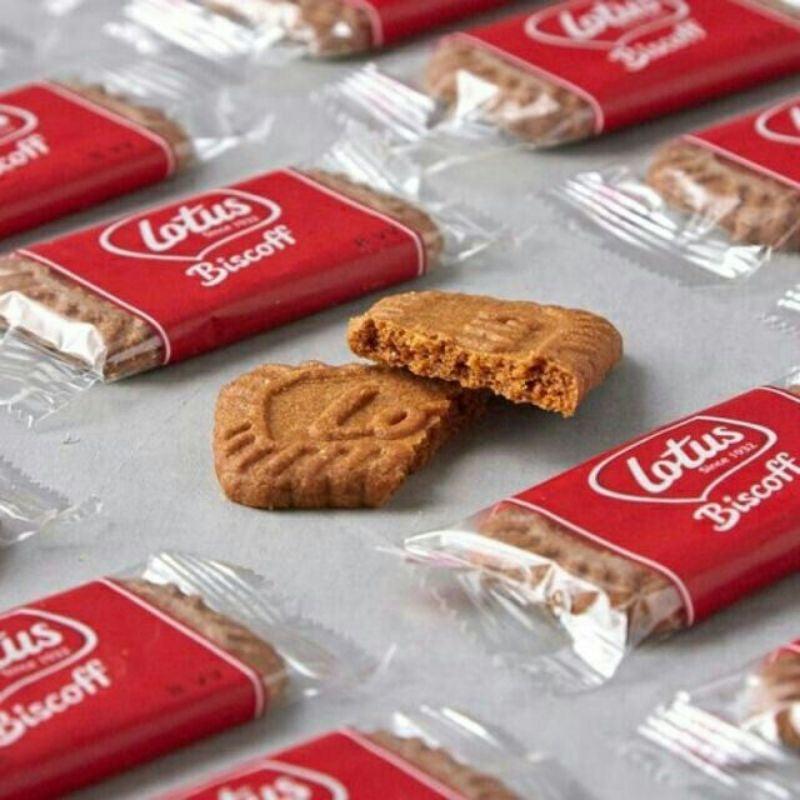 Lotus Biscoff, The Original Caramelised Biscuit, (6gx50) Packed individually. - Buongiorno Caffe' & More