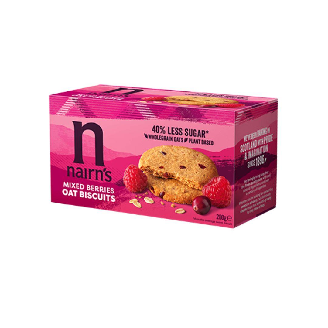 Nairns Mixed Berries Oat Biscuits, 200g - Buongiorno Caffe' & More