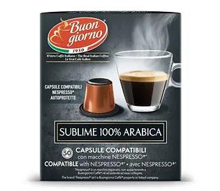 Nespresso Sublime 100% Arabica (50 Capsules) - Buongiorno Caffe' & More
