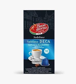Nespresso Sublime Deca (10 Aluminum Capsules) - Buongiorno Caffe' & More