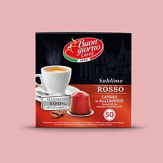 Nespresso Sublime Rosso (50 Aluminum Capsules) - Buongiorno Caffe' & More