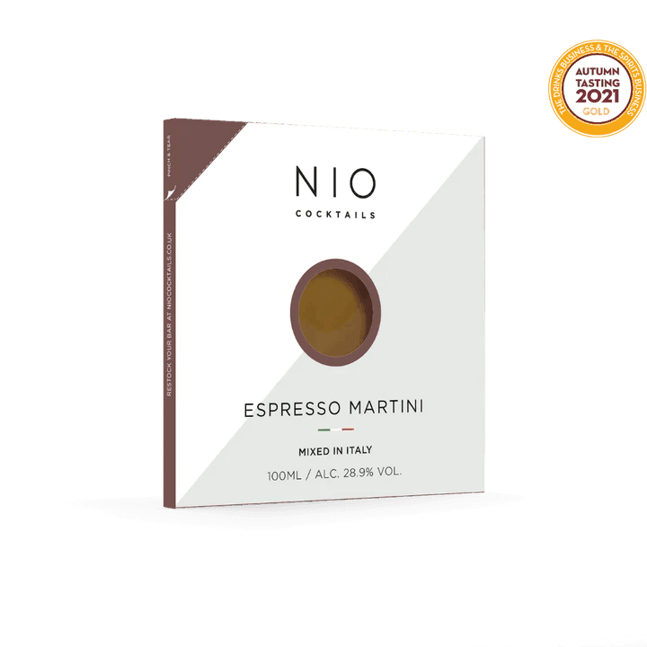NIO Espresso Martini, ready mixed cocktail, 100ml (Best Before 29-12-2030) - Caffe' Buongiorno Store