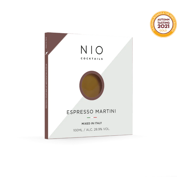 NIO Espresso Martini, ready mixed cocktail, 100ml - Buongiorno Caffe' & More