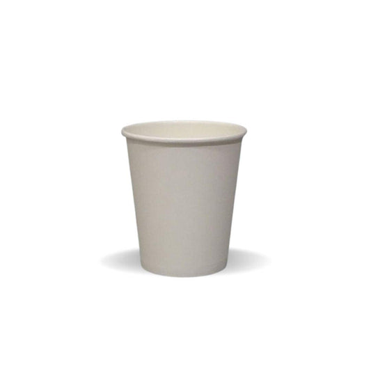 Pack of 50 Vending Size Paper Cups (150ml/10ck/20cf), Unbranded, White - Buongiorno Caffe' & More