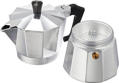 Pezzetti Chrome Moka Pot - 3 or 6 Cups - Buongiorno Caffe' & More