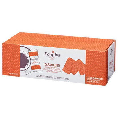 Poppies Caramelito Biscuits. (6gx25) Packed individually. - Buongiorno Caffe' & More