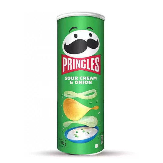Pringles Sour Cream & Onion Crisps, 165g - Buongiorno Caffe' & More