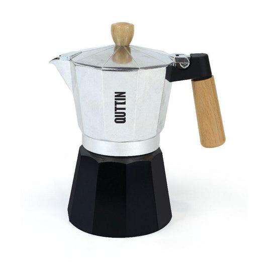 Quttin Espresso Moka Maker - 6 cups, Suitable for Induction. (Best Before 29-12-2030) - Caffe' Buongiorno Store