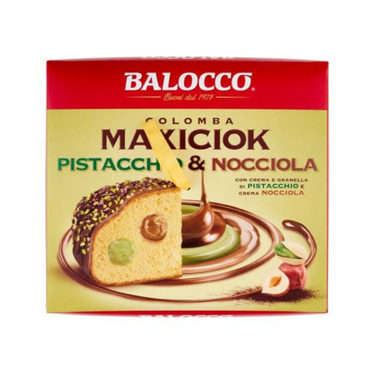 Balocco Colomba Maxiciok Pistacchio & Nocciola 750g