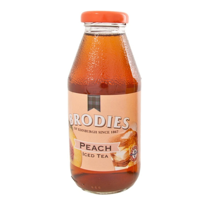 BRODIES Ice Tea Peach Glass bottle 330ml- BCRS Incl