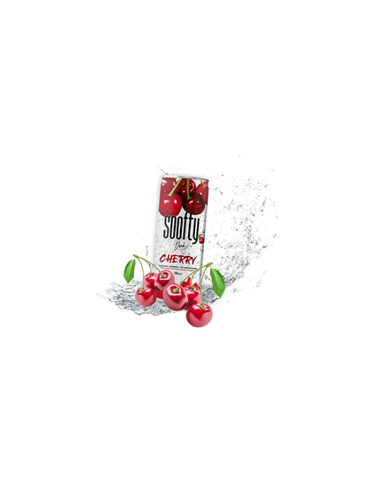 Soofty Sparkling Water, Cherry Flavour, 330ml - Caffe' Buongiorno Store