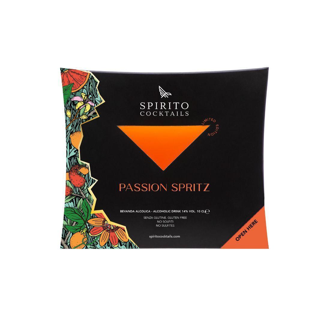 Spirito Passion Spritz, ready mixed cocktail, 100ml (Best Before 29-12-2030) - Caffe' Buongiorno Store