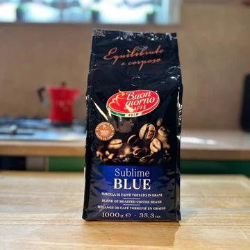 Sublime Blu Roasted Beans, 1KG - Buongiorno Caffe' & More