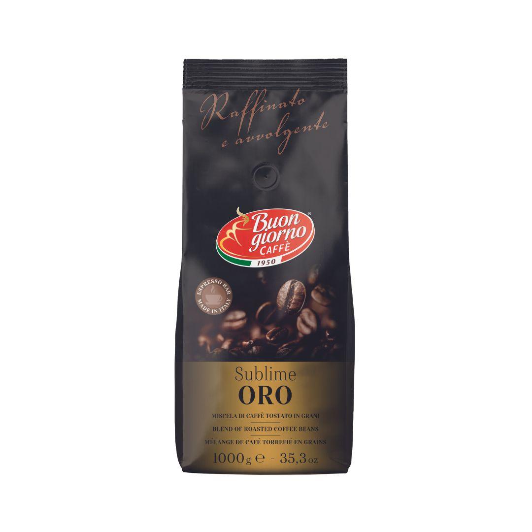 Sublime Oro Roasted Beans, 1KG - Buongiorno Caffe' & More
