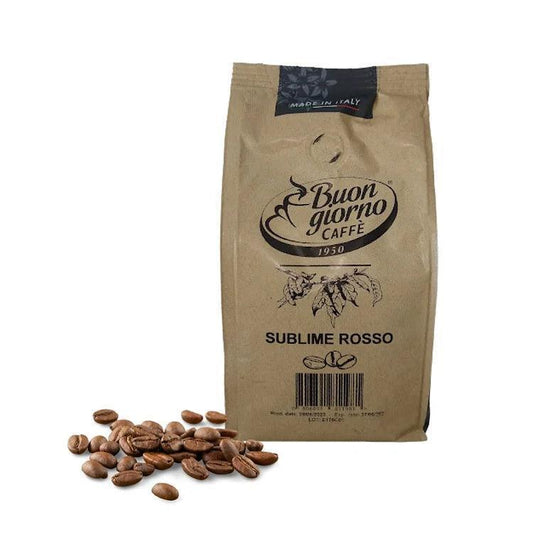 Sublime Rosso Roasted Beans, 250g (Best Before 21-06-2025) - Caffe' Buongiorno Store