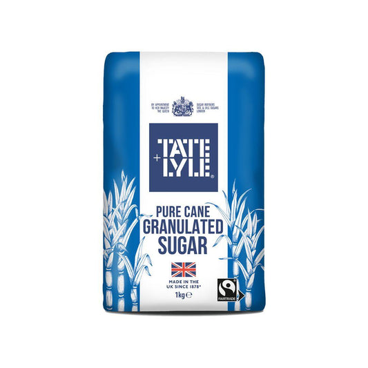 Tate + Lyle Pure Cane Granulated Sugar - 1KG pack - Buongiorno Caffe' & More