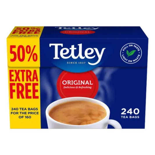 Tetley Original Tea, 750g, 240pcs - 50% Extra Free (Best Before 31-03-2026) - Caffe' Buongiorno Store