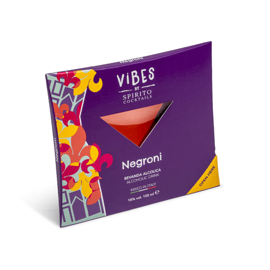 Vibes Negroni, ready mixed cocktail, 100ml - Buongiorno Caffe' & More