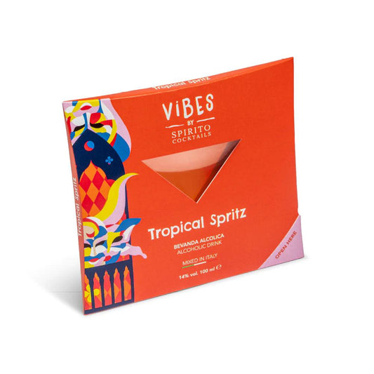 Vibes Tropical Spritz, ready mixed cocktail, 100ml - Buongiorno Caffe' & More