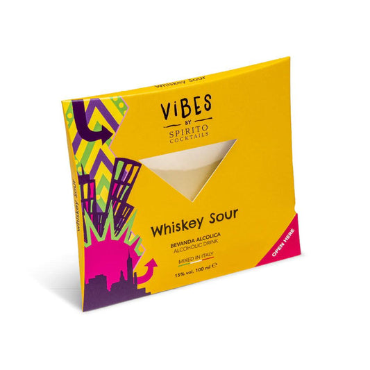 Vibes Whisky Sour, ready mixed cocktail, 100ml - Buongiorno Caffe' & More